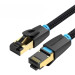 Патч-корд Cotton Braided Cat.8 SFTP Patch Cable 2M Black Vention (IKGBH)