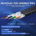 Патч-корд Flat Cat.7 Patch Cable 15M Black Vention (ICABN)