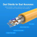 Патч-корд Cat.6A SFTP Patch Cable 0.5M Yellow Vention (IBHYD)
