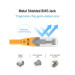 Патч-корд Cat.6A SFTP Patch Cable 0.5M Yellow Vention (IBHYD)
