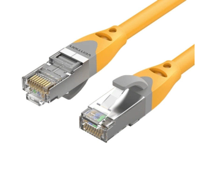 Патч-корд Cat.6A SFTP Patch Cable 0.5M Yellow Vention (IBHYD)