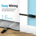 Патч-корд Flat Cat.6 UTP Patch Cable 1M Black Vention (IBJBF)