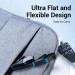 Патч-корд Flat Cat.6 UTP Patch Cable 1M Black Vention (IBJBF)