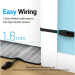 Патч-корд Flat Cat.6 UTP Patch Cable 2M Black Vention (IBJBH)