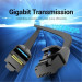 Патч-корд Flat Cat.6 UTP Patch Cable 10M Black Vention (IBJBL)