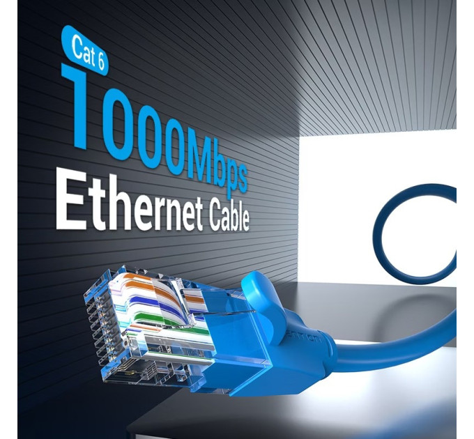 Vention Патч-корд Cat.6 UTP Patch Cable 2M Blue Vention (IBELH)