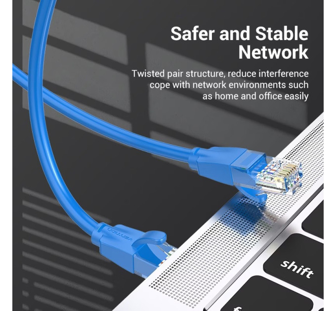 Vention Патч-корд Cat.6 UTP Patch Cable 3M Blue Vention (IBELI)