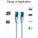 Vention Патч-корд Cat.5E UTP Patch Cable 1M Blue Vention (VAP-A10-S100)