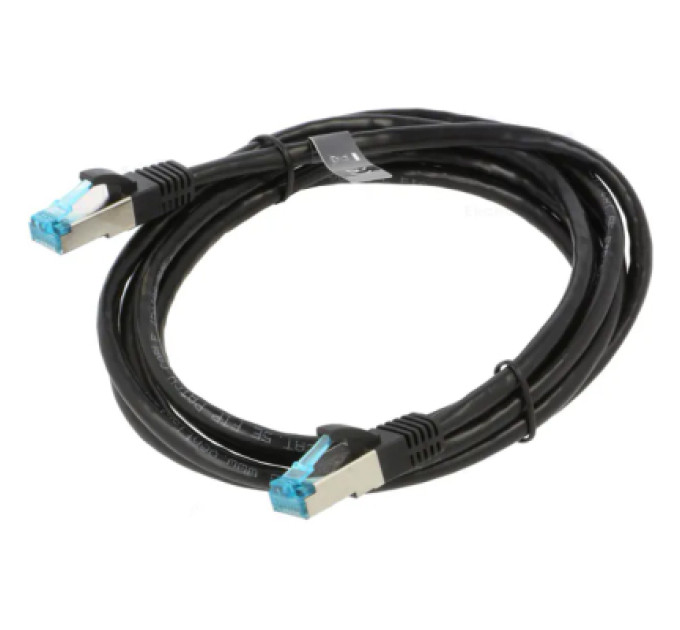 Патч-корд Cat.5E FTP Patch Cable 1.5M Black Vention (VAP-B05-B150)