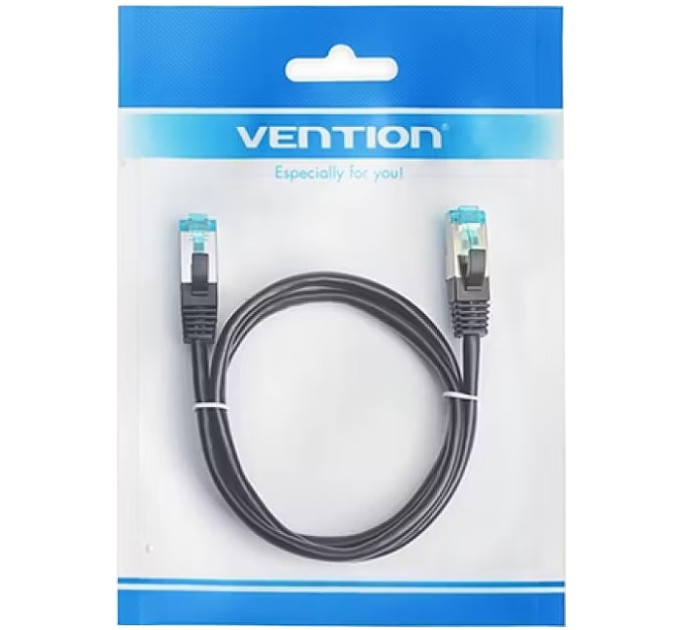 Vention Патч-корд Cat.5E FTP Patch Cable 2M Black Vention (VAP-B05-B200)