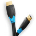 Кабель мультимедійний Flat HDMI Cable 2M Black Vention (VAA-B02-L200)