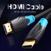 Кабель мультимедійний Flat HDMI Cable 3M Black Vention (VAA-B02-L300)
