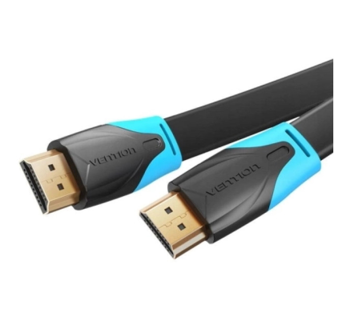 Кабель мультимедійний Flat HDMI Cable 5M Black Vention (VAA-B02-L500)