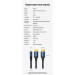 Кабель мультимедійний Cotton Braided DP Male to Male HD Cable 8K 1M Blue Aluminum Alloy Type Vention (HCELF)