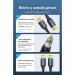 Кабель мультимедійний Cotton Braided DP Male to Male HD Cable 8K 5M Blue Aluminum Alloy Type Vention (HCELJ)