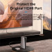 Кабель мультимедійний HDMI-A Male to HDMI-A Female 4K HD Cable PVC Type 0.5M Black Vention (AHCBD)