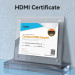 Vention Кабель мультимедійний HDMI-A Male to HDMI-A Female 4K HD Cable PVC Type 0.5M Black Vention (AHCBD)