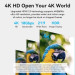 Кабель мультимедійний HDMI-A Male to HDMI-A Female 4K HD Cable PVC Type 0.5M Black Vention (AHCBD)