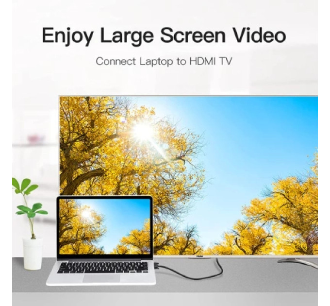 Кабель мультимедійний HDMI to DVI Cable 1.5M Black Vention (ABFBG)