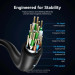 Кабель мультимедійний HDMI-A Male to Male 4K HD Right Angle Cable 90 Degree 1M Black Vention (ALRBF)