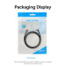 Кабель мультимедійний HDMI-A Male to Male 4K HD Right Angle Cable 90 Degree 2M Black Vention (ALRBH)