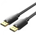 Кабель мультимедійний Fabric Braided DP 2.1 Male to Male 80G HD Cable 1M Gray Aluminum Alloy Type Vention (HGCHF)