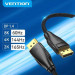 Vention Кабель мультимедійний Fabric Braided DP 2.1 Male to Male 80G HD Cable 1.5M Gray Aluminum Alloy Type Vention (HGCHG)