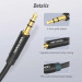 Кабель мультимедійний 3.5mm Male to 2*3.5mm Female Stereo Splitter Cable 0.3M Black Metal Type Vention (BBWBY)