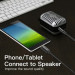 Кабель мультимедійний Type-C to 3.5mm Male Spring Audio Cable 1M Black Metal Type Vention (BGABF)
