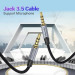 Кабель мультимедійний TRRS 3.5MM Male to Male Aux Cable 1.5M Gray Vention (BAQHG)