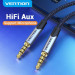 Кабель мультимедійний TRRS 3.5MM Male to Male Aux Cable 1.5M Gray Vention (BAQHG)