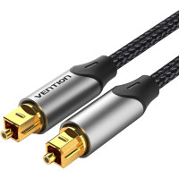 Кабель мультимедійний Optical Fiber Audio Cable Aluminum Alloy Type 2M Gray Vention (BAVHH)