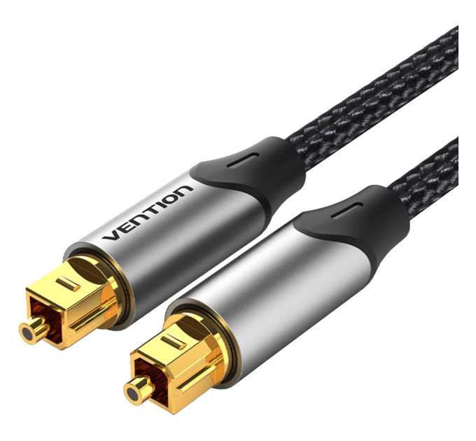 Vention Кабель мультимедійний Optical Fiber Audio Cable Aluminum Alloy Type 2M Gray Vention (BAVHH)