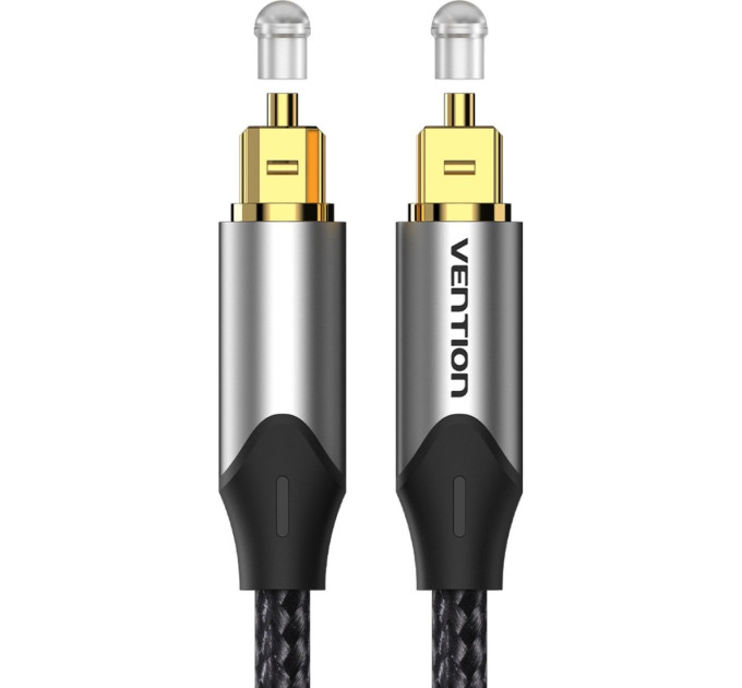 Vention Кабель мультимедійний Optical Fiber Audio Cable Aluminum Alloy Type 3M Gray Vention (BAVHI)