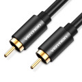 Кабель мультимедійний Coaxial Digital Audio Cable 1M Black Metal Type Vention (VAB-R09-B100)