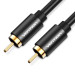 Кабель мультимедійний Coaxial Digital Audio Cable 1M Black Metal Type Vention (VAB-R09-B100)