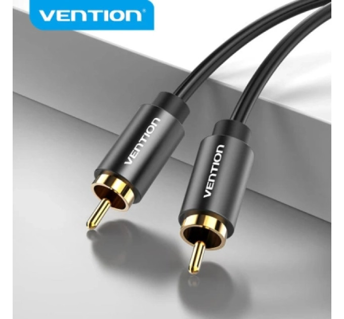 Кабель мультимедійний Coaxial Digital Audio Cable 2M Black Metal Type Vention (VAB-R09-B200)