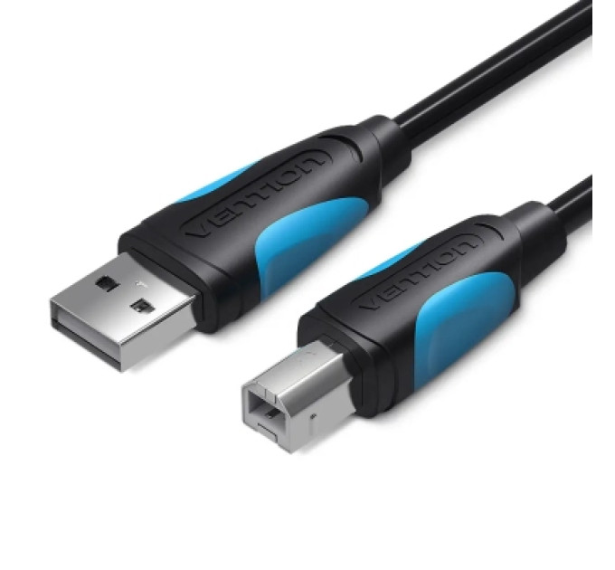 Кабель для принтера USB2.0 A Male to B Male Print Cable 2M Black Vention (VAS-A16-B200)