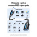Дата кабель USB 3.2 A Male to A Female Extension Round Cable 1M Black PVC Type Vention (CBOBF)
