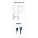 Дата кабель USB 3.2 A Male to A Female Extension Round Cable 1.5M Black PVC Type Vention (CBOBG)