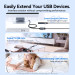 Vention Дата кабель USB 3.2 A Male to A Female Extension Round Cable 2M Black PVC Type Vention (CBOBH)