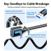 Дата кабель USB 3.2 A Male to A Female Extension Round Cable 2M Black PVC Type Vention (CBOBH)