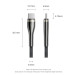 Дата кабель Nylon Braided USB 2.0 C Male to C Male 5A Cable 1.2M Black Zinc Alloy Type Vention (CTYBAV)