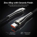 Дата кабель Nylon Braided USB 2.0 C Male to C Male 5A Cable 1.2M Black Zinc Alloy Type Vention (CTYBAV)
