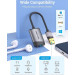 Vention Звукова плата USB External Sound Card 0.15M Gray Metal Type Vention (CDKHB)