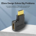 Vention Перехідник HDMI 90 Degree Male to Female Vertical Flat Adapter Black Vention (AIPB0)