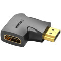 Vention Перехідник HDMI 90 Degree Male to Female Vertical Flat Adapter Black Vention (AIPB0)