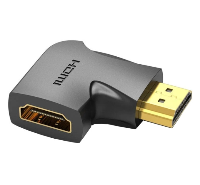Vention Перехідник HDMI 90 Degree Male to Female Vertical Flat Adapter Black Vention (AIPB0)