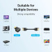 Vention Перехідник HDMI 90 Degree Male to Female Vertical Flat Adapter Black Vention (AIPB0)