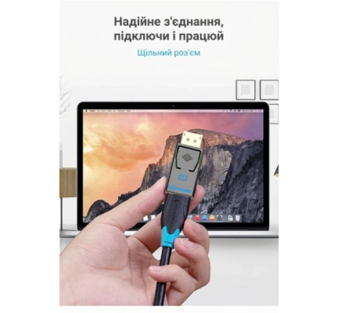 Перехідник DisplayPort Male to HDMI Female Adapter Black Vention (HBMB0)